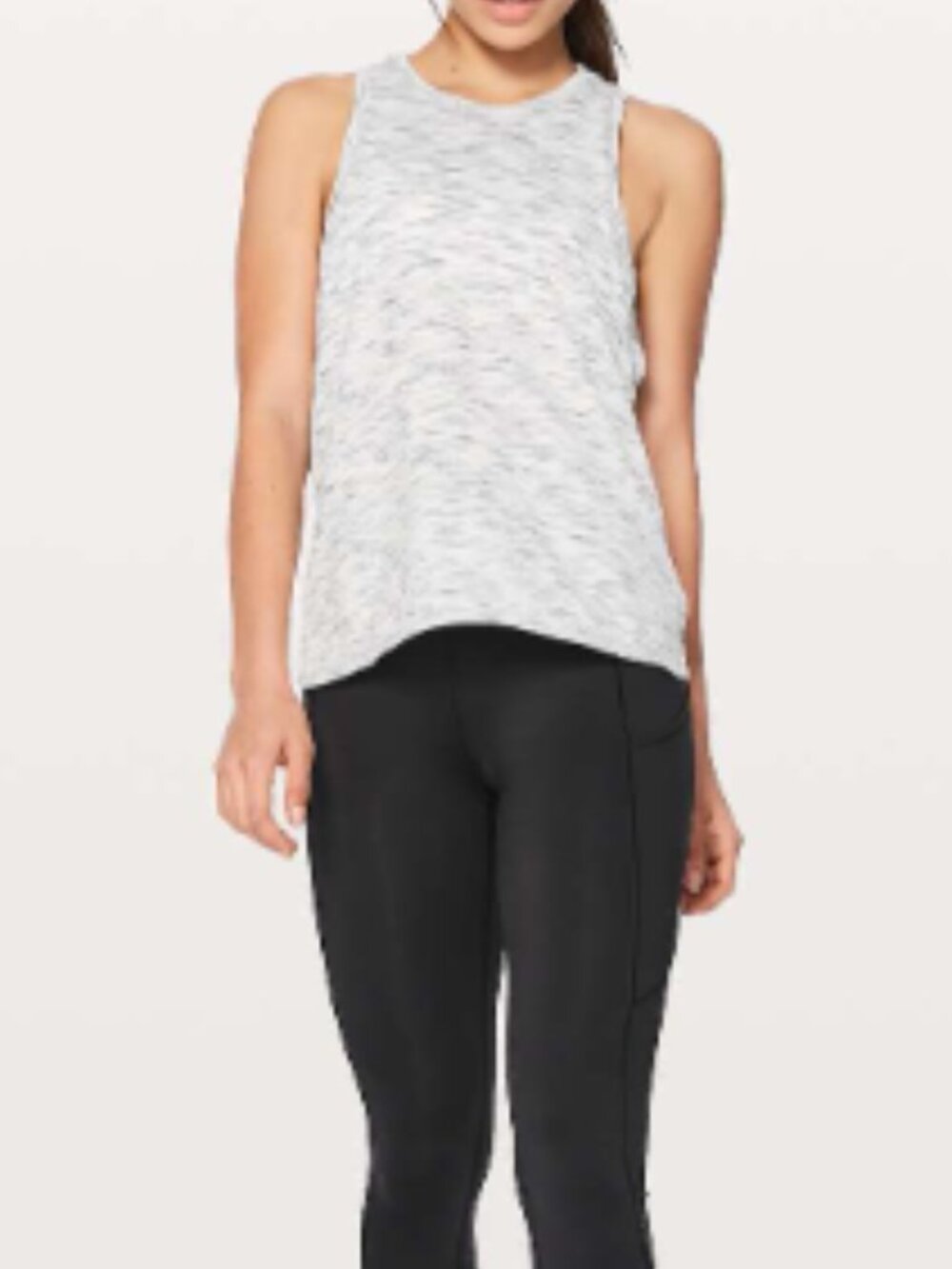 VGC Lululemon Squad Goals Tank - Tiger Space Dye Black White - Size 2